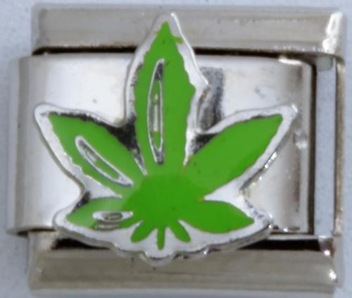 Cannabis 9mm Charm-Charmed Jewellery