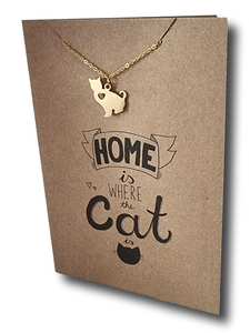 Cat Pendant & Chain - Card 370