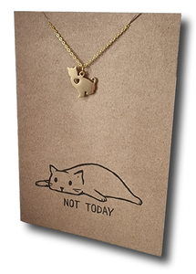 Cat Pendant & Chain - Card 372