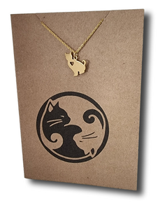 Cat Pendant & Chain - Card 373