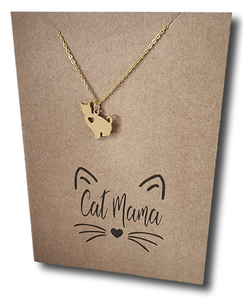 Cat Pendant & Chain - Card 374