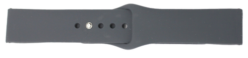 Universal Charcoal Silicone Watch Band