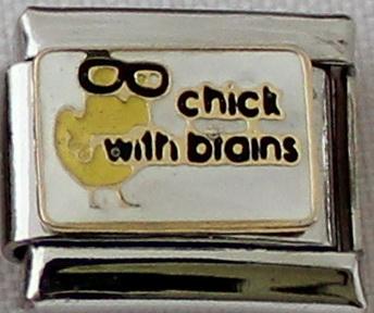 Chick with Brains 9mm Charm-Charmed Jewellery