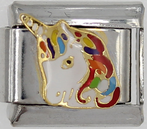 Colour Unicorn 9mm Charm