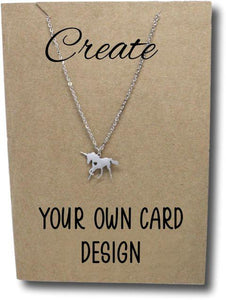 Create Your Own Gift Necklace (Click to choose your pendant and design card)