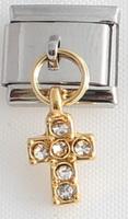 Cross Dangle 9mm Charm-Charmed Jewellery