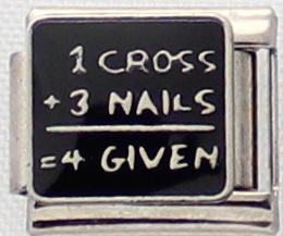 Cross Forgiven 9mm Charm-Charmed Jewellery