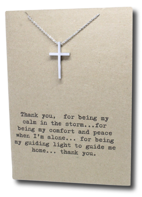 Cross Pendant & Chain - Card 228-Charmed Jewellery