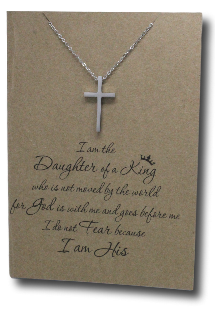 Cross Pendant & Chain - Card 55-Charmed Jewellery