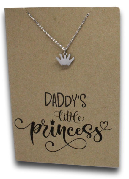 Crown Pendant & Chain - Card 144-Charmed Jewellery