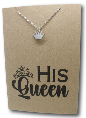 Crown Pendant & Chain - Card 213-Charmed Jewellery