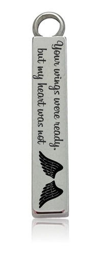 Custom Engraved Cremation Pendant - Bar