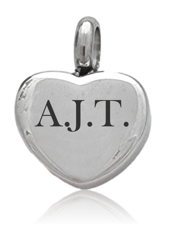 Custom Engraved Cremation Pendant - Heart