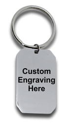 Custom Engraved Dog Tag Keyring-Charmed Jewellery