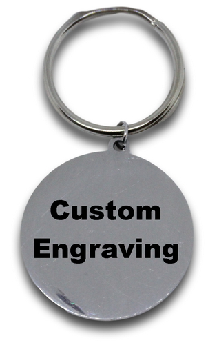 Custom Engraved Round Keyring-Charmed Jewellery