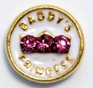 Daddy's princess Locket Charm-Charmed Jewellery