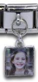 Dangle Photo Charm for 9mm charm bracelet (click to upload photo)-Charmed Jewellery