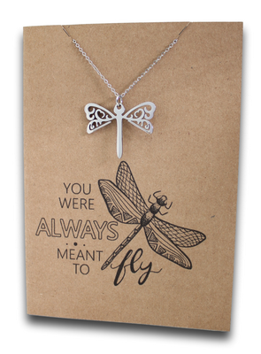 Dragonfly Pendant & Chain - Card 361