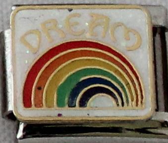 Dream on Rainbow 9mm Charm-Charmed Jewellery