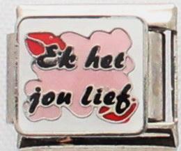 Ek het jou lief 9mm Charm-Charmed Jewellery