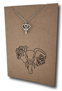 Elephant Pendant & Chain - Card 400