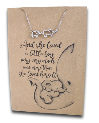 Elephants Pendant & Chain - Card 281