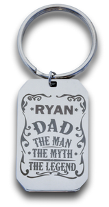 Engraved Personalized Dog Tag Keyring-Charmed Jewellery