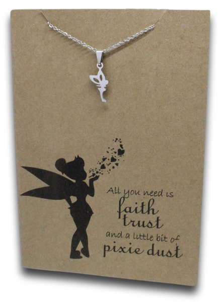 Fairy Pendant & Chain - Card 172-Charmed Jewellery