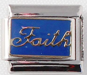 Faith Blue 9mm Charm-Charmed Jewellery