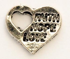 Faith Hope Love Locket Charm-Charmed Jewellery