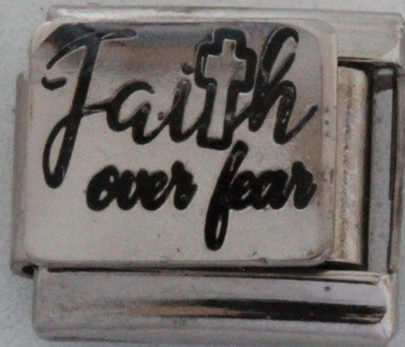 Faith Over Fear 9mm Charm-Charmed Jewellery