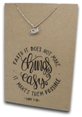 Faith Pendant & Chain - Card 72-Charmed Jewellery