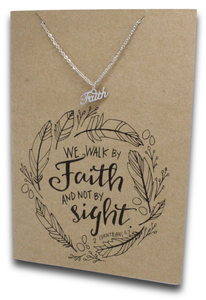 Faith Pendant & Chain - Card 75