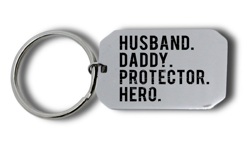 Father's Day Engraved Keyring 1-Charmed Jewellery