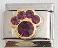 February Birthstone Paw 9mm Charm-Charmed Jewellery