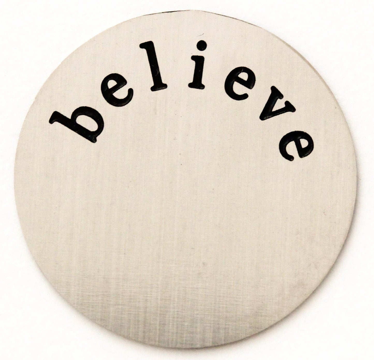 Floating Locket Plate - Believe-Charmed Jewellery