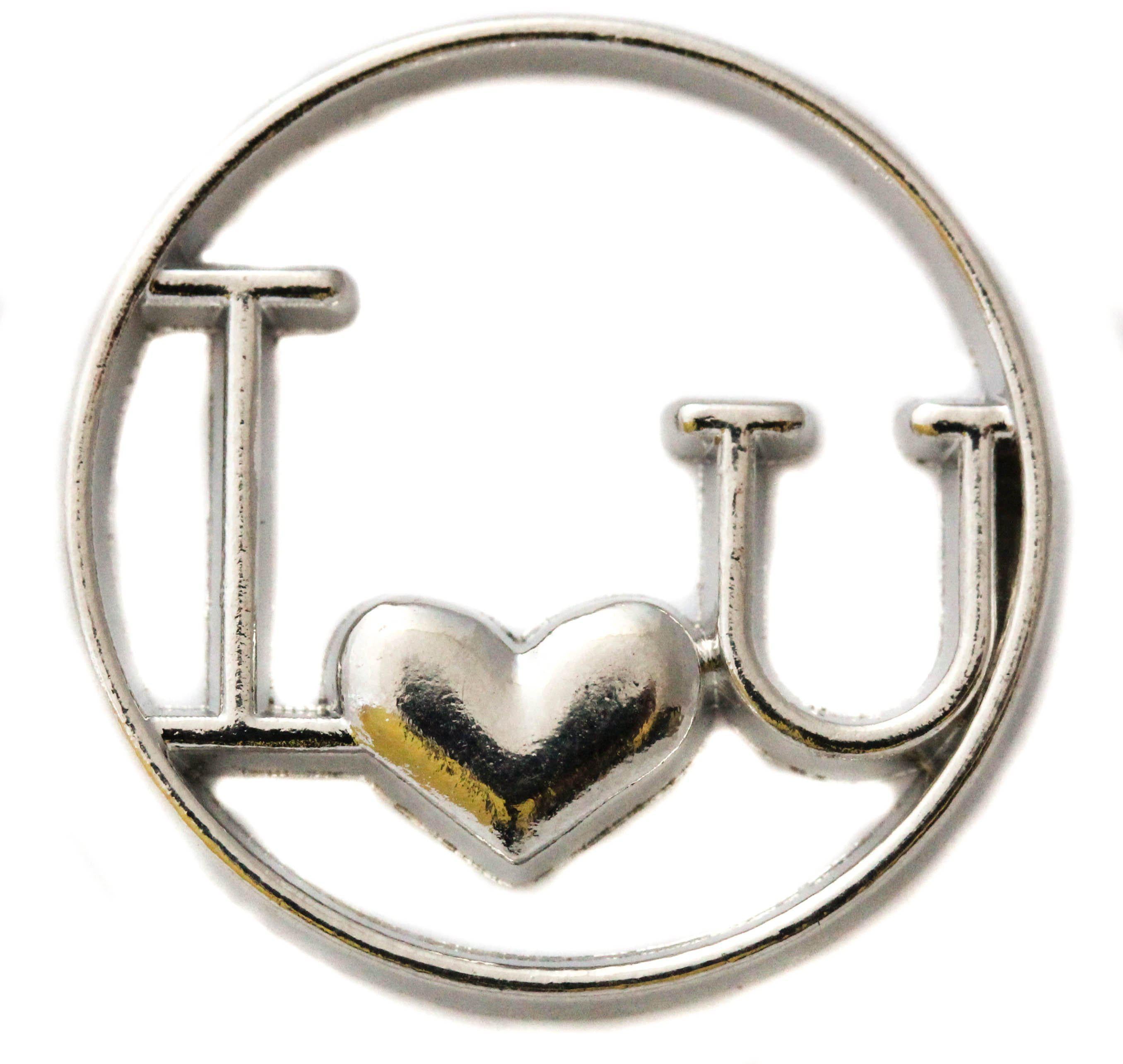 Floating Locket Plate - I love U-Charmed Jewellery