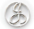 Floating Locket Plate - Letter J-Charmed Jewellery