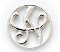 Floating Locket Plate - Letter N-Charmed Jewellery