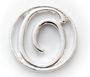 Floating Locket Plate - Letter O-Charmed Jewellery
