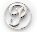 Floating Locket Plate - Letter P-Charmed Jewellery