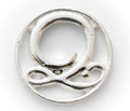 Floating Locket Plate - Letter Q-Charmed Jewellery