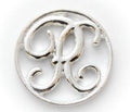 Floating Locket Plate - Letter R-Charmed Jewellery