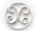 Floating Locket Plate - Letter X-Charmed Jewellery