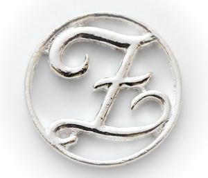 Floating Locket Plate - Letter Z-Charmed Jewellery