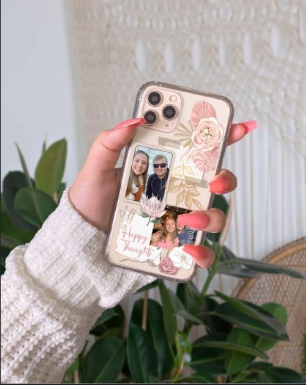 Pink Floral Collage Cellphone Case
