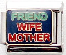 Friend wife mother 9mm Charm-Charmed Jewellery