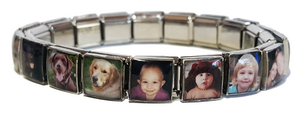 Full Photo Charm Bracelet (click to upload photos)-Charmed Jewellery