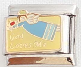 God Loves me 9mm Charm-Charmed Jewellery