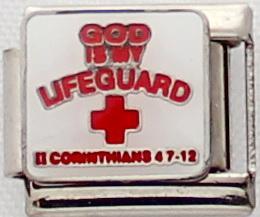 God is my Lifeguard 9mm Charm-Charmed Jewellery